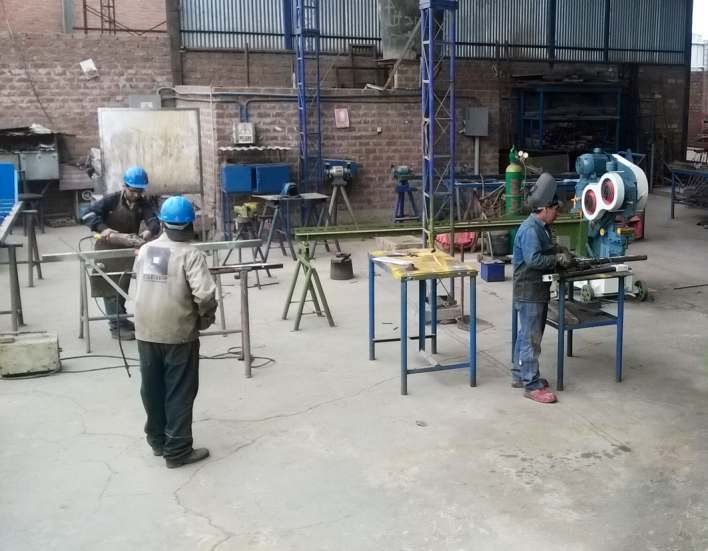 Trabajos metalmecánicos en planta