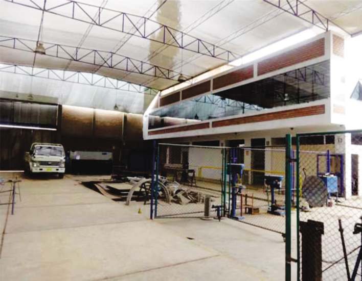 Área de producción de estructuras metálicas